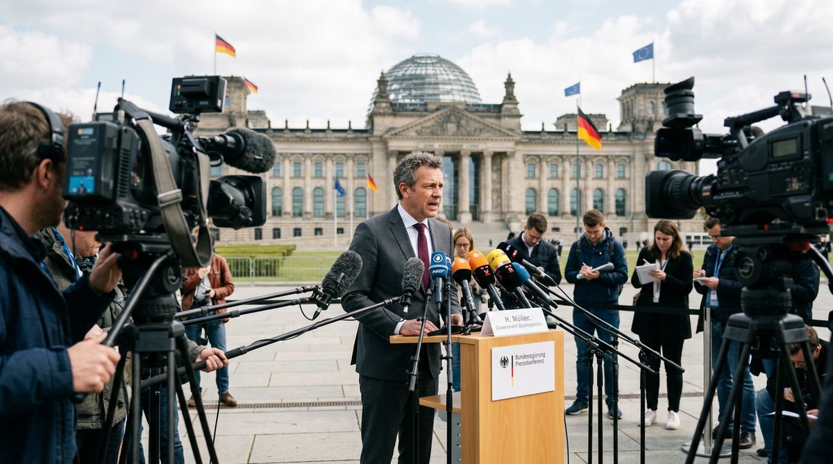 Bundespressekonferenz Medien Journalisten — Mediendebatte Höcke ungeskriptet