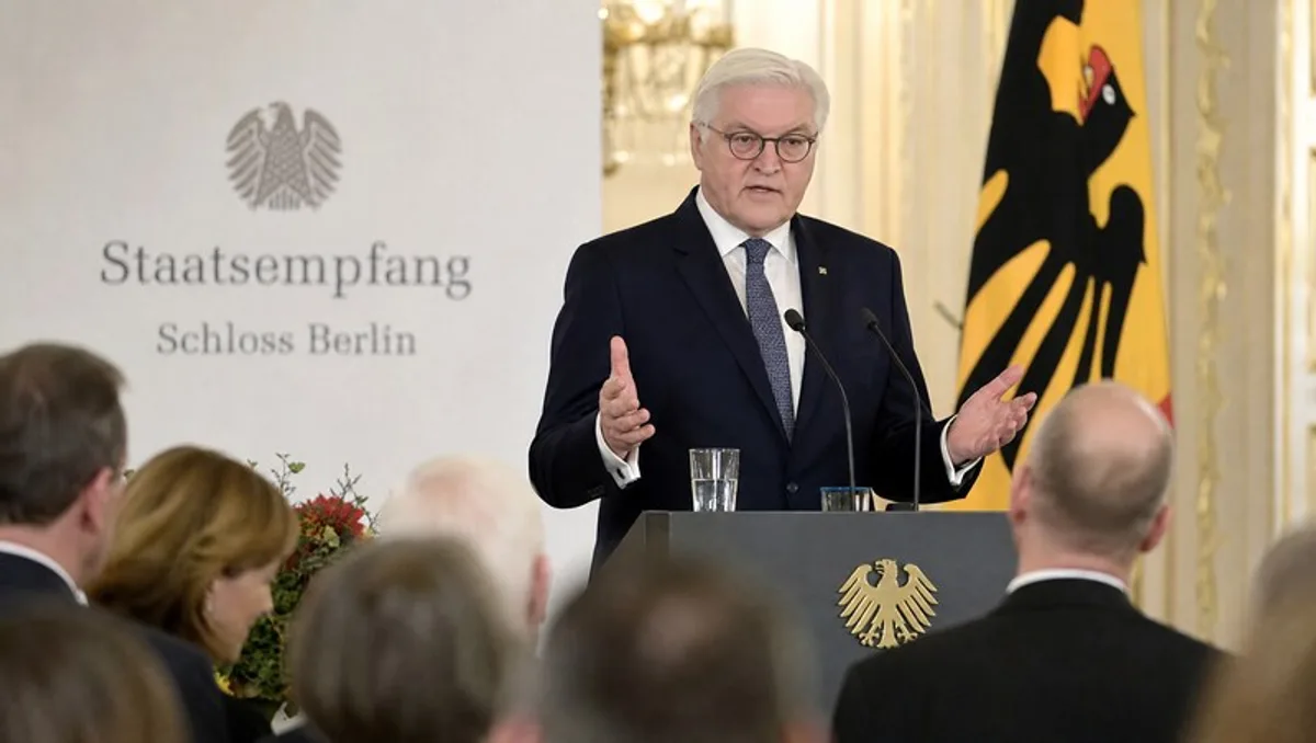 Bundespräsident Frank-Walter Steinmeier bei einem Staatsempfang