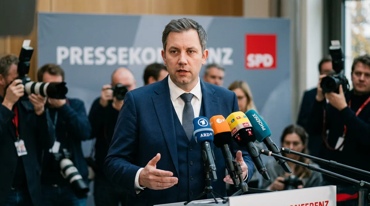 Lars Klingbeil SPD Pressekonferenz